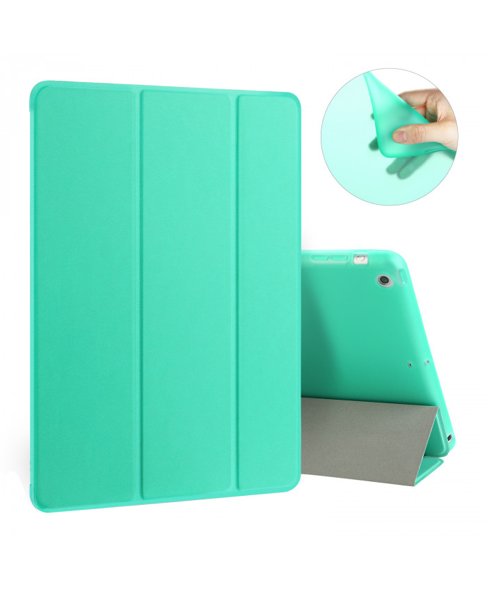 TOROTON Case for iPad Air, Smart Matte Case Cover Ultra Slim LightWeight Translucent Back Magnetic Cover with Auto Wake/Sleep Function for Apple iPad Air Case (Mint Green)